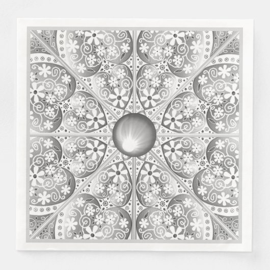 Keramik Lace Gray Serviette (Vorderseite)