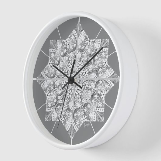 Keramik Lace Gray Uhr (Winkel)