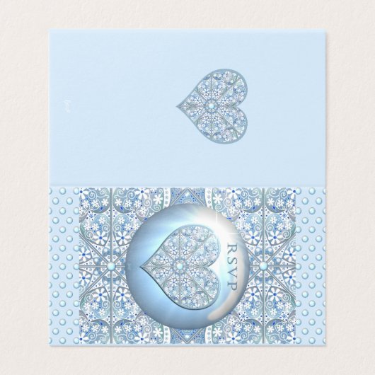 Keramik Lace Light Blue (Außenseite Aufgefaltet)