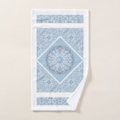 Keramik Lace light blue, Badhandtuch Set (Handtuch)