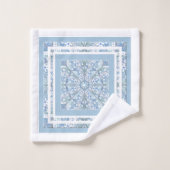 Keramik Lace light blue, Badhandtuch Set (Waschlappen)