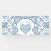 Keramik Lace Light Blue Banner (Horizontal)
