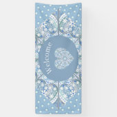 Keramik Lace Light Blue Banner (Vertikal)