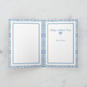 Keramik Lace Light Blue Dankeskarte (Innenseite)