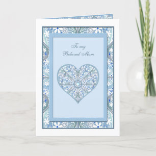 Keramik Lace Light Blue Dankeskarte