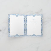 Keramik Lace Light Blue Einladung (Innenseite)