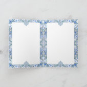 Keramik Lace Light Blue Einladung (Innenseite)
