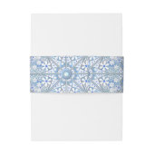 Keramik Lace Light Blue Einladungsbanderole (Rückseitenbeispiel)