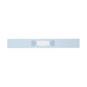 Keramik Lace Light Blue Einladungsbanderole (Flach)