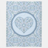 Keramik Lace Light Blue Fleecedecke (Vorderseite)