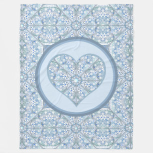 Keramik Lace Light Blue Fleecedecke