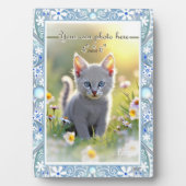 Keramik Lace Light Blue Fotoplatte (Vorderseite)