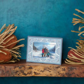 Keramik Lace Light Blue Fotoplatte (Seite)