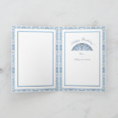 Keramik Lace Light blue Geburtstag Karte (Innenseite)