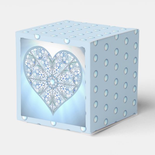 Keramik Lace Light Blue Geschenkschachtel (Rückseite)