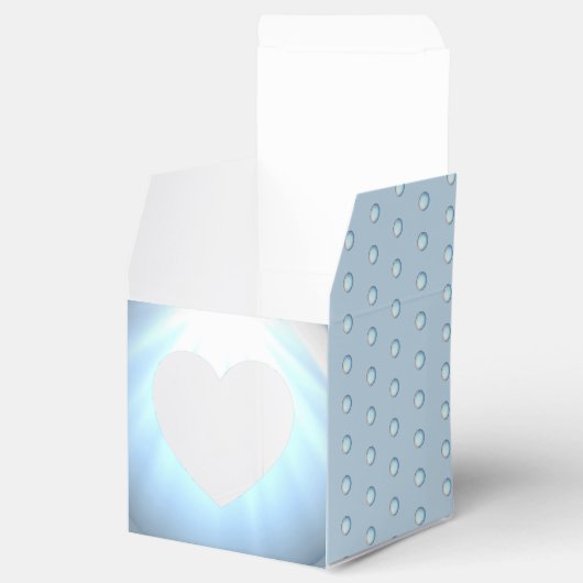 Keramik Lace Light Blue Geschenkschachtel (Geöffnet)