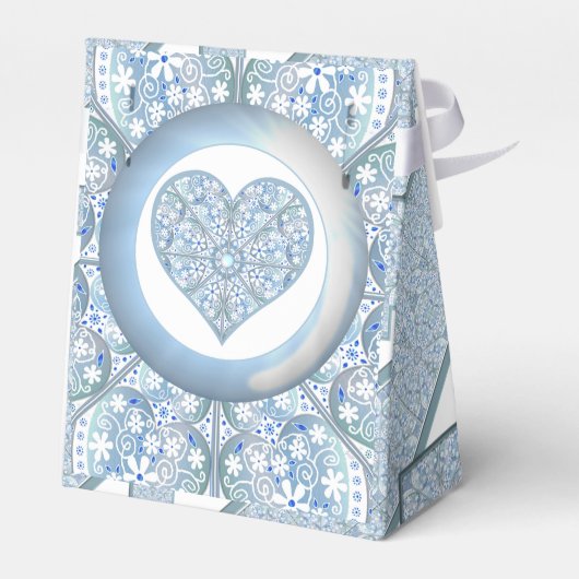 Keramik Lace Light Blue Geschenkschachtel (Rückseite)