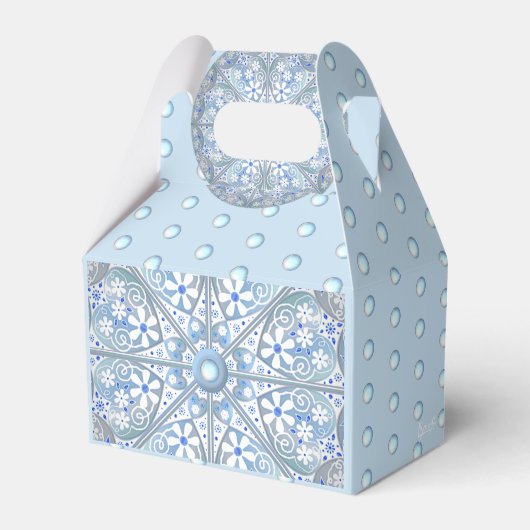 Keramik Lace Light Blue Geschenkschachtel (Vorderseite)
