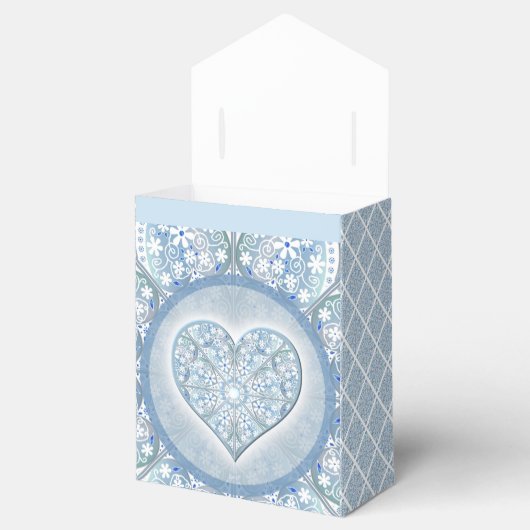 Keramik Lace Light Blue Geschenkschachtel (Geöffnet)