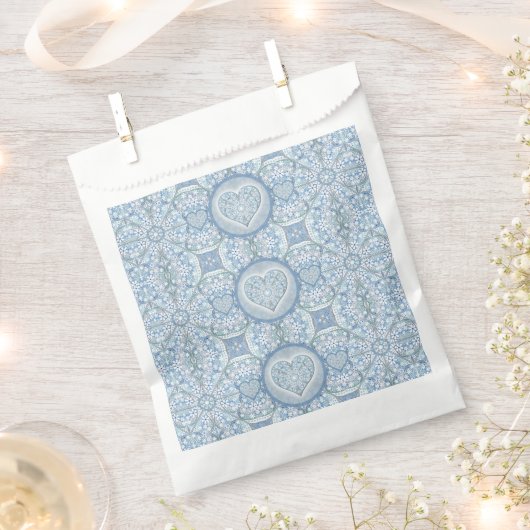 Keramik Lace Light Blue Geschenktütchen (Ausgeschnitten)