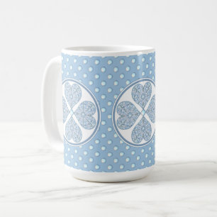 Keramik Lace Light Blue Kaffeetasse