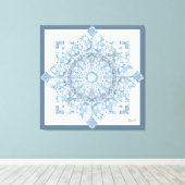 Keramik Lace Light Blue Leinwanddruck (Insitu (Holzboden))