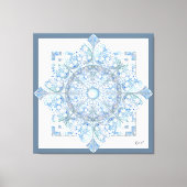 Keramik Lace Light Blue Leinwanddruck (Vorderseite)