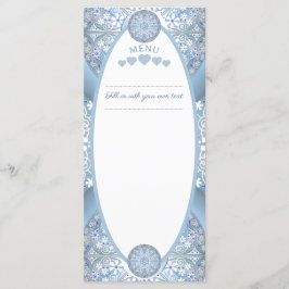 Keramik Lace Light Blue Menükarte