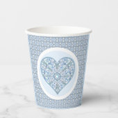 Keramik Lace Light Blue Pappbecher (Vorderseite)