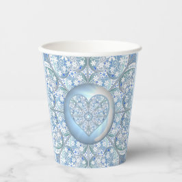 Keramik Lace Light Blue Pappbecher