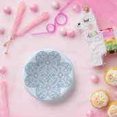 Keramik Lace Light Blue Pappteller (Party)