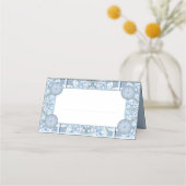 Keramik Lace Light Blue Platzkarte (Vorderseite)
