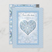 Keramik Lace Light Blue Postcard Postkarte (Vorne/Hinten)