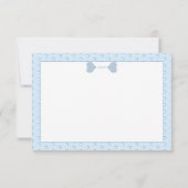 Keramik Lace Light Blue RSVP Karte (Rückseite)