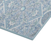 Keramik Lace light blue, Schneidebrett (Ecke)