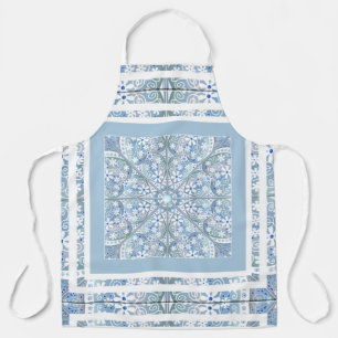 Keramik Lace Light Blue Schürze