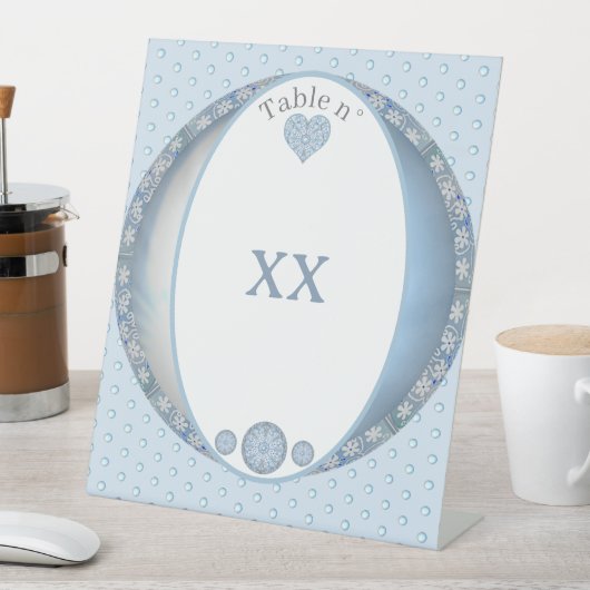 Keramik Lace Light Blue Sockelschild (In Situ)