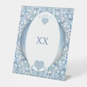 Keramik Lace Light Blue Sockelschild