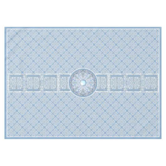 Keramik Lace Light Blue Tischdecke (Vorderseite (Horizontal))