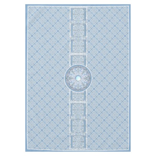 Keramik Lace Light Blue Tischdecke (Vorderseite)
