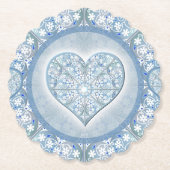 Keramik Lace Light Blue Untersetzer (Vorderseite)