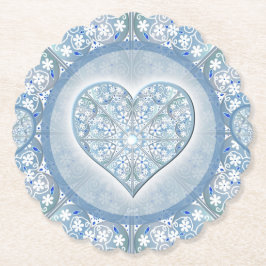 Keramik Lace Light Blue Untersetzer