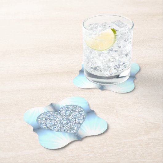 Keramik Lace Light Blue Untersetzer (Vor Ort)