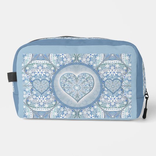 Keramik Lace Light Blue Waschbeutel (Vorderseite)