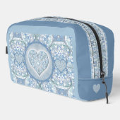 Keramik Lace Light Blue Waschbeutel (Rechte Ecke)