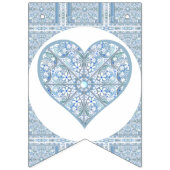 Keramik Lace Light Blue Wimpelkette (Erste Fahne)