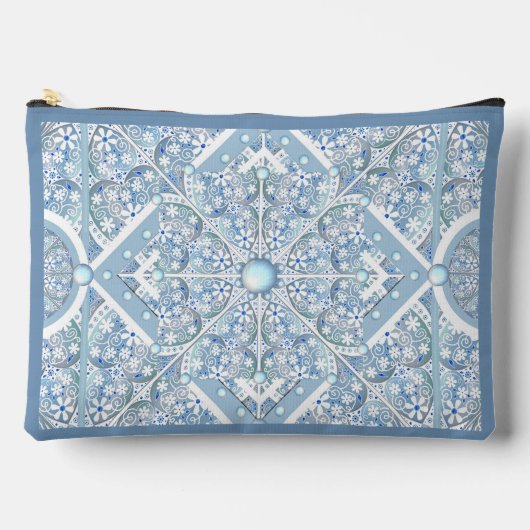 Keramik Lace Light Blue Zubehörtasche (Vorderseite)
