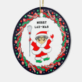 Keramik Lacrosse Holiday Keramik Ornament (Links)