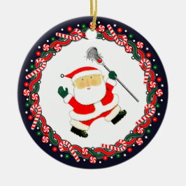 Keramik Lacrosse Holiday Keramik Ornament