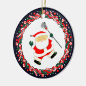 Keramik Lacrosse Holiday Keramik Ornament (Links)